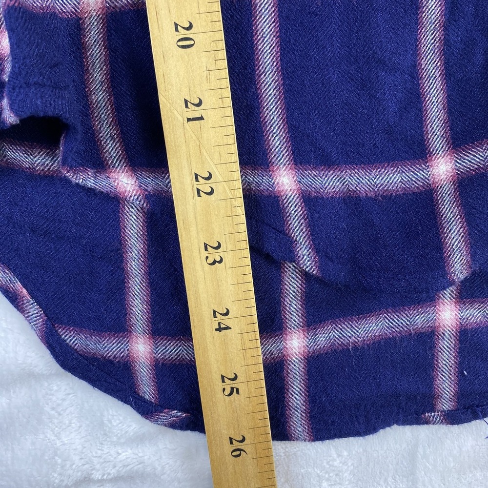 Rails Flannel Shirt Women Sz XS Purple Plaid Long Sleeve Winter Soft Cozy - Picture 7 of 10